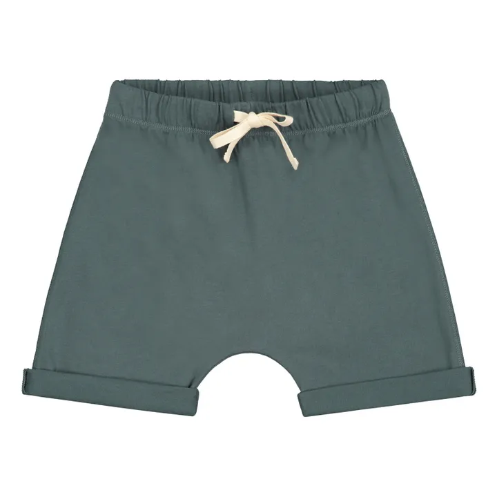 Short Coton Bio | Bleu gris- Image produit n°0