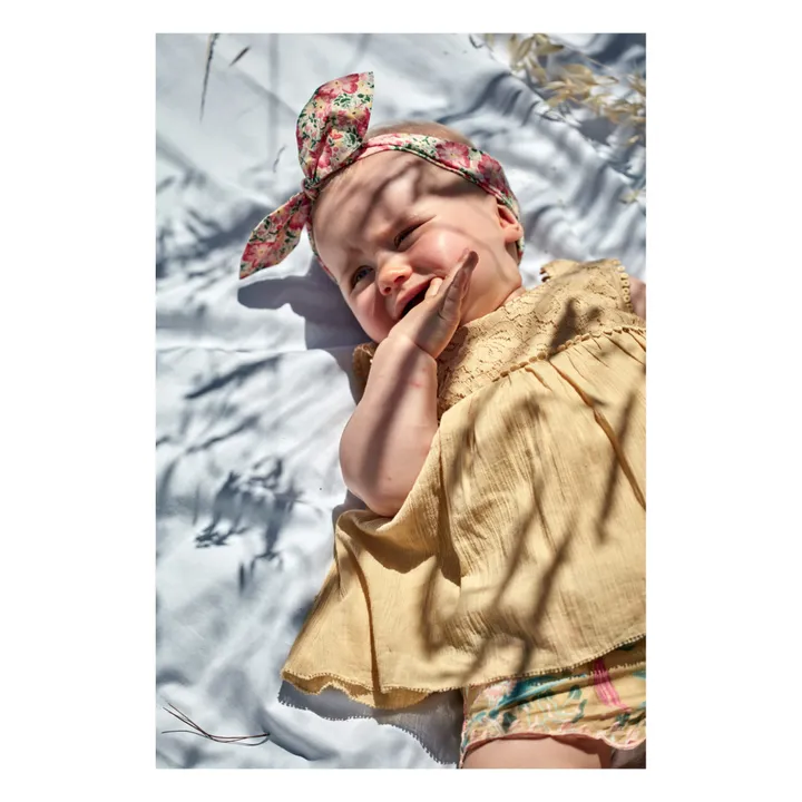 Headband Coton Bio Cally | Rose- Image produit n°1
