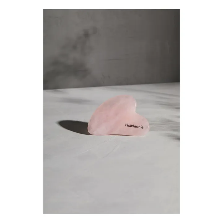 Gua Sha visage en Quartz Rose- Image produit n°1