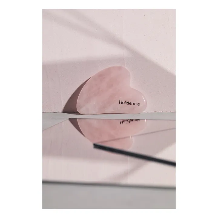 Gua Sha visage en Quartz Rose- Image produit n°3