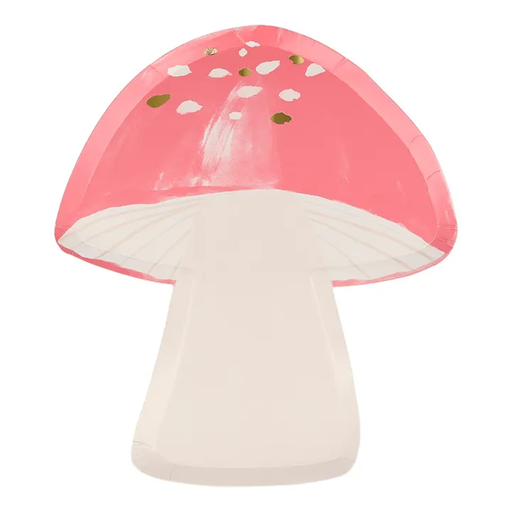 Assiettes en carton Champignon - Set de 8- Image produit n°0