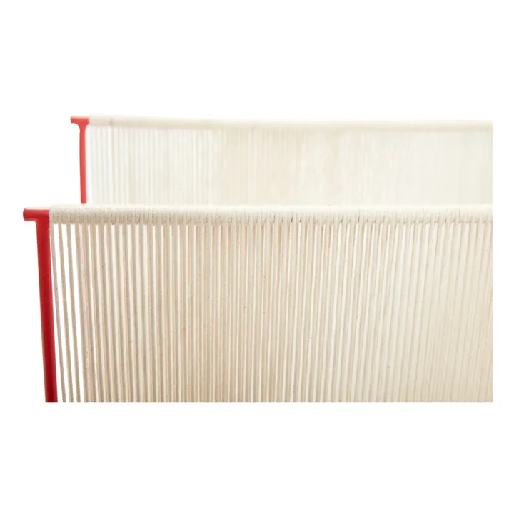 Porte-revues en corde et métal | Rouge- Image produit n°2