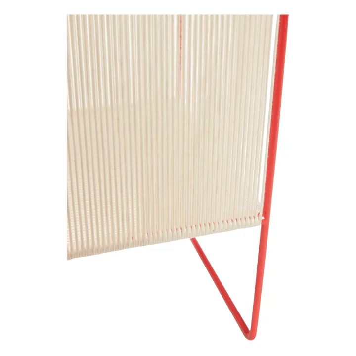 Porte-revues en corde et métal | Rouge- Image produit n°4
