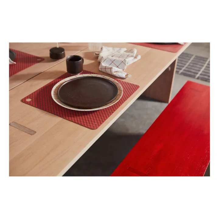 Assiette Inka en porcelaine - Set de 2 | Marron- Image produit n°1