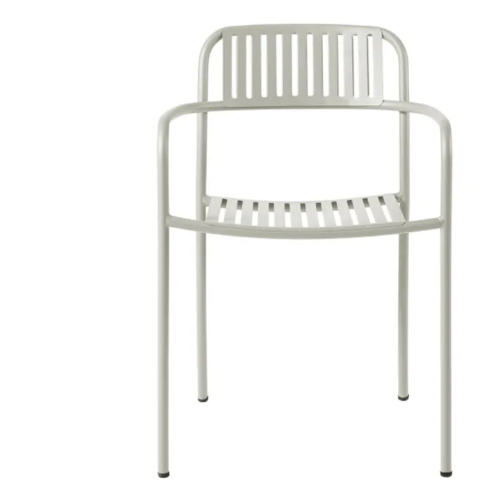 Chaise outdoor Patio en inox | Gris perle- Image produit n°0
