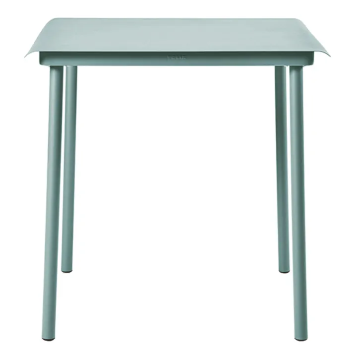 Table outdoor Patio Café en inox - 75x75 cm | Vert Lichen- Image produit n°0