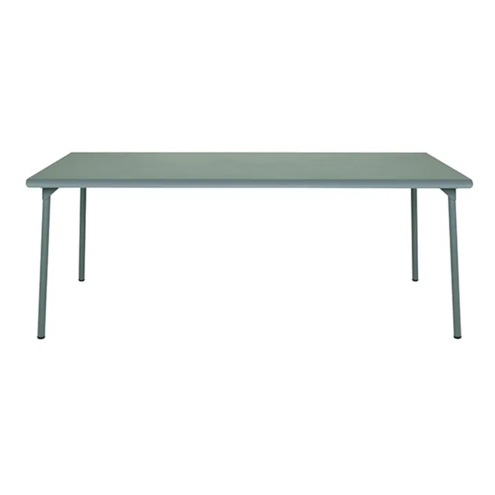 Table outdoor Patio en inox - 200x100 cm | Vert Lichen- Image produit n°0