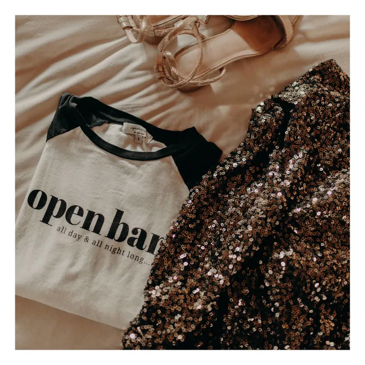 T-Shirt d'allaitement Open bar | Blanc- Image produit n°4