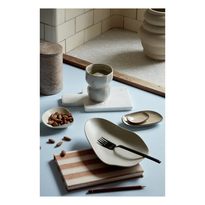 Plat en grès Limfjord | Gris clair- Image produit n°1