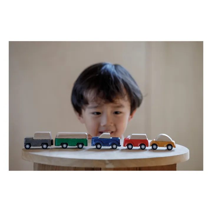 Mini véhicules en bois - Set de 5- Image produit n°7