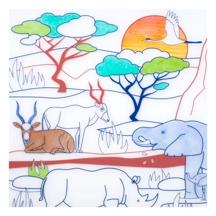 Savanna Colour-in Place Mat | Rust- Product image n°3