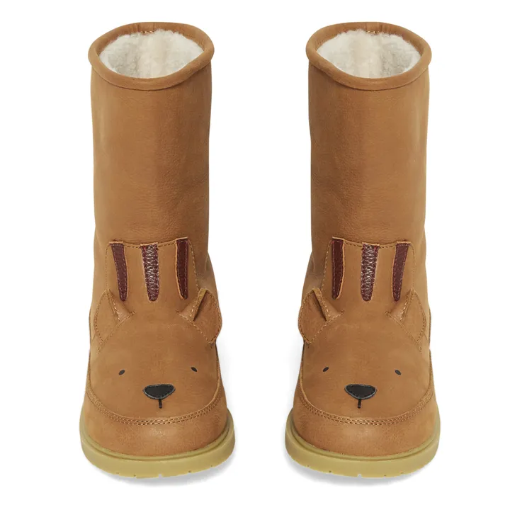 Bottes Fourrées Tigre Wadudu | Camel- Image produit n°1