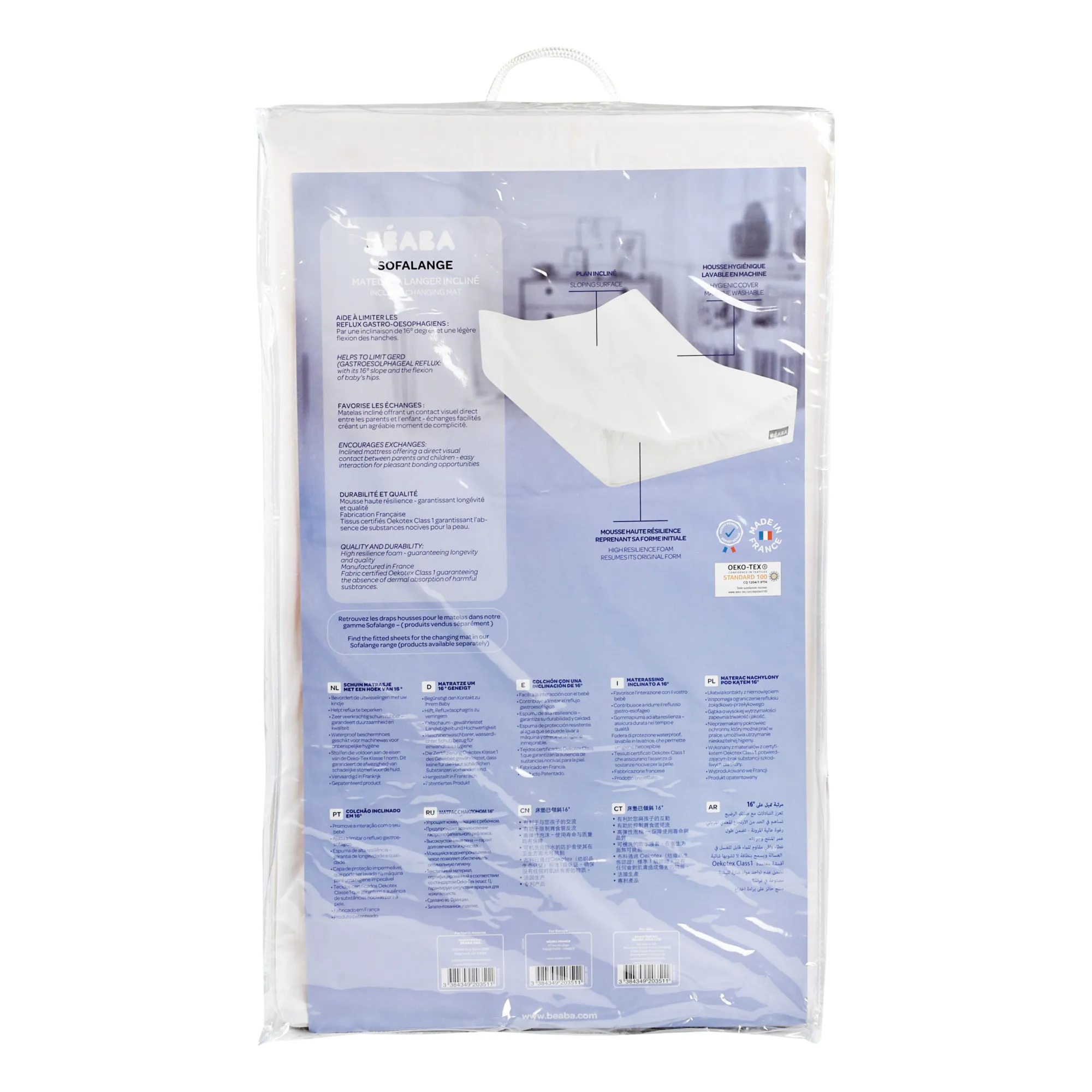 Matelas à langer Sofalange | Blanc- Image produit n°6
