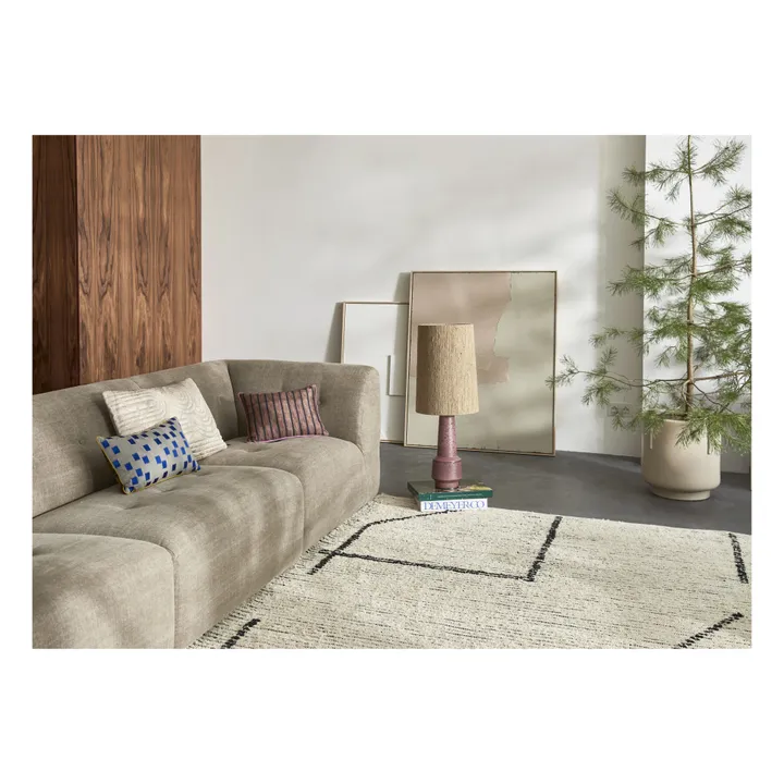 Tapis en coton recyclé | Crème- Image produit n°1