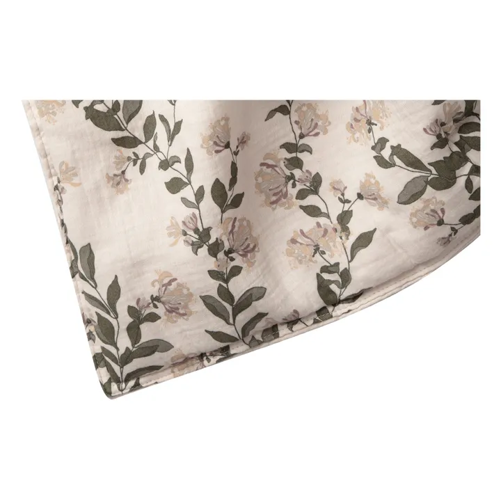 Couverture Honeysuckle en mousseline de coton | Ecru- Image produit n°3