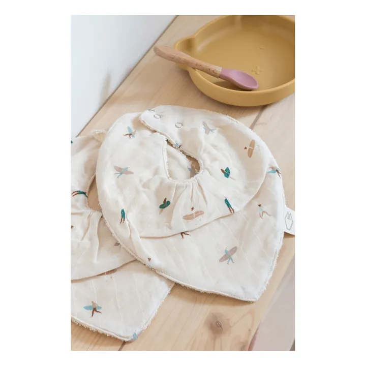 Bavoir bandana - Set de 2 | Blanc- Image produit n°1