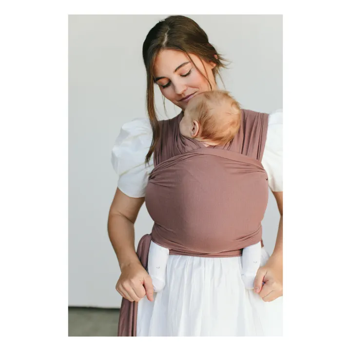 Echarpe de portage en modal | Vieux Rose- Image produit n°0