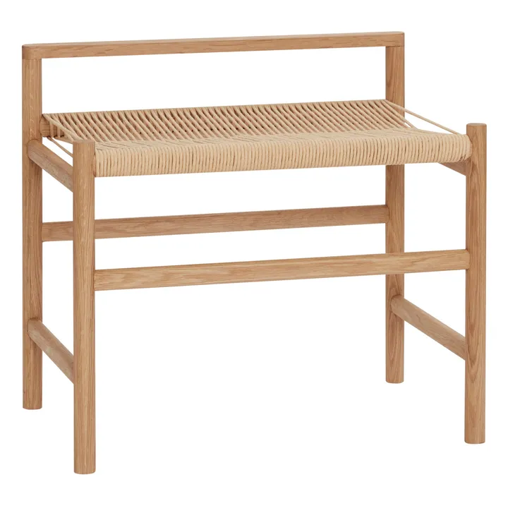 FSC Oak and Rope Bench | Oak- Product image n°0