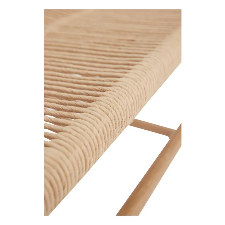 FSC Oak and Rope Bench | Oak- Product image n°4