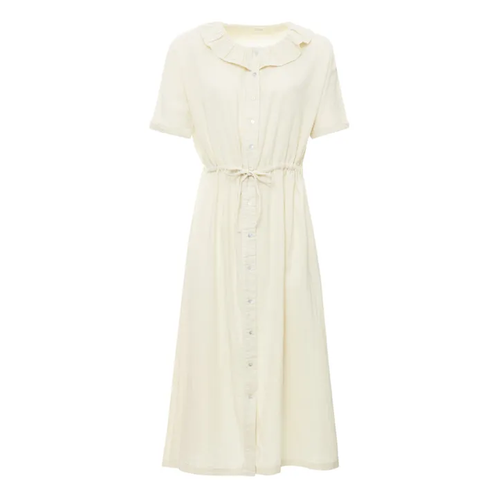 Robe Camarine Coton Bio - Collection Femme | Crème- Image produit n°0