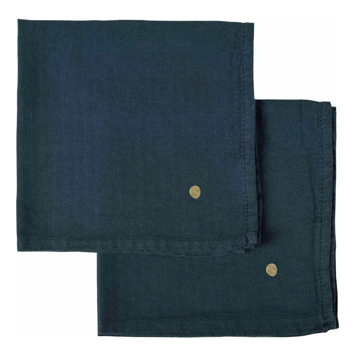Serviette de table - Set de 2 | Gris ardoise- Image produit n°0