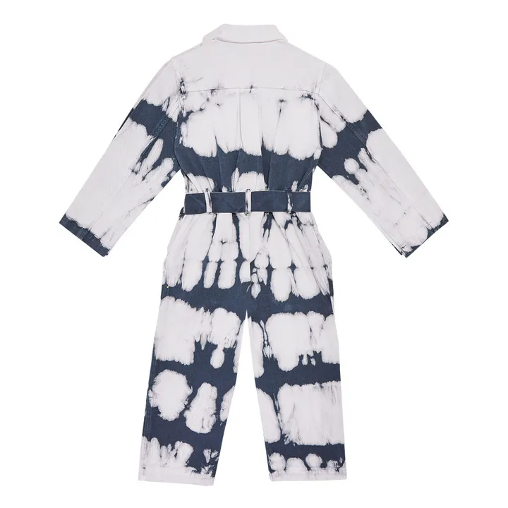 Combinaison Tie and Dye Vincent Coton Bio | Bleu marine- Image produit n°1