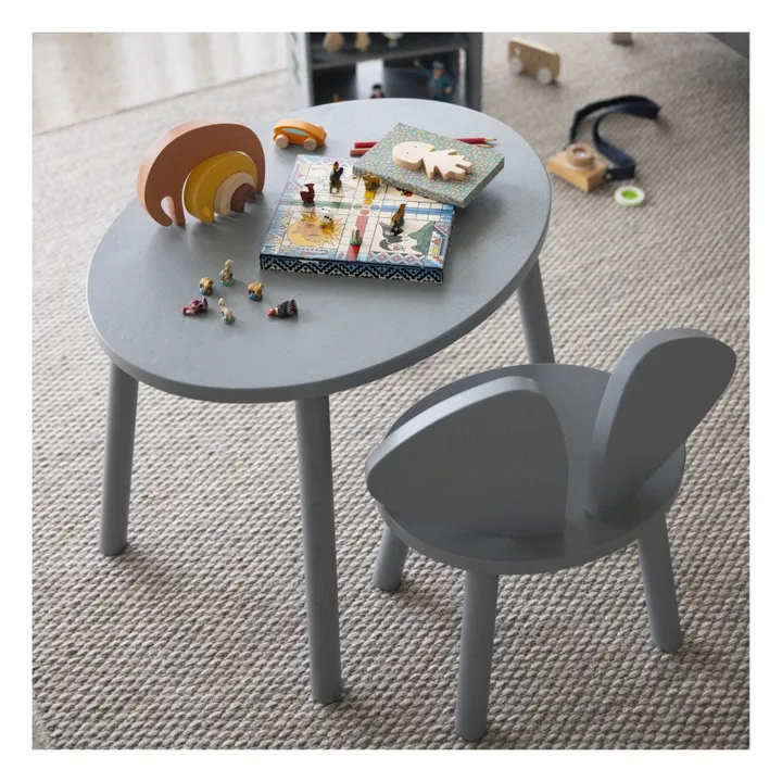 Mesa de roble ratón | Gris- Imagen del producto n°1