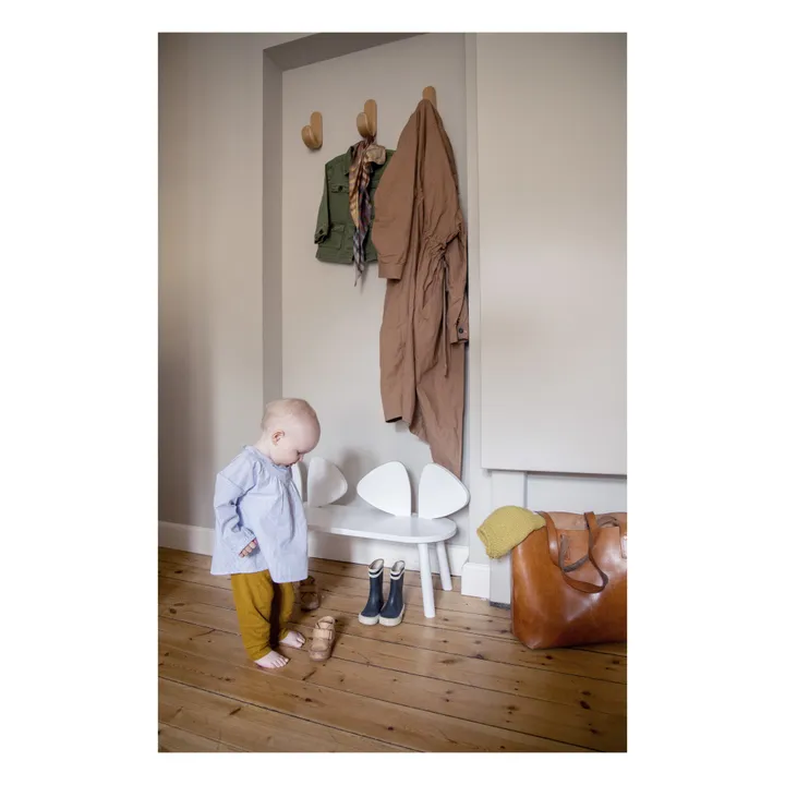 Banc en chêne Souris | Blanc- Image produit n°2