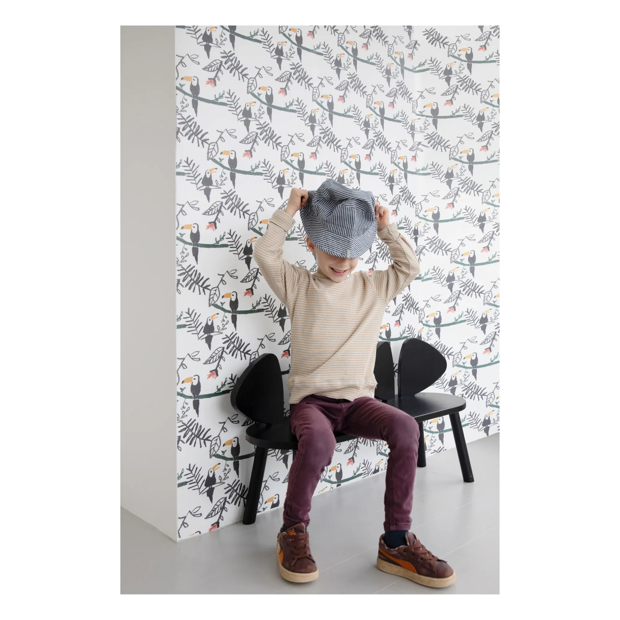 Banc en chêne Souris | Noir- Image produit n°5