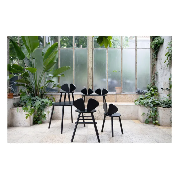 Chaise en chêne Souris | Noir- Image produit n°2
