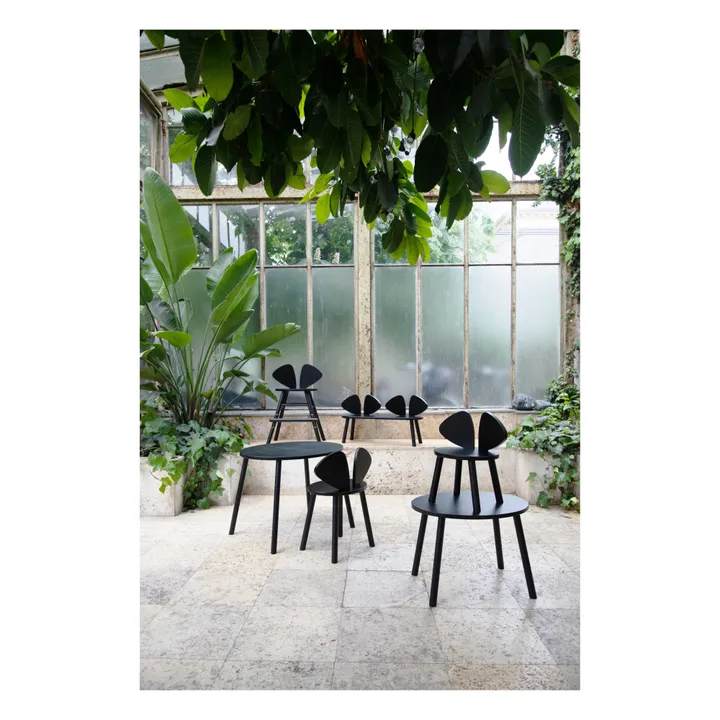 Chaise en chêne Souris | Noir- Image produit n°1
