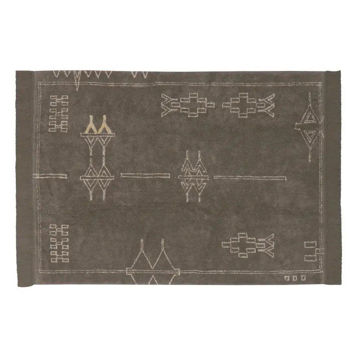 Tapis Kerman Smallable x Lorena Canals | Marron- Image produit n°1