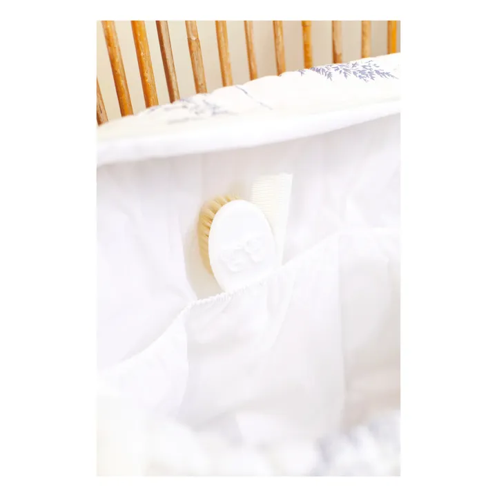 Leaf-Print Changing Bag & Blanket | Navy blue- Product image n°5