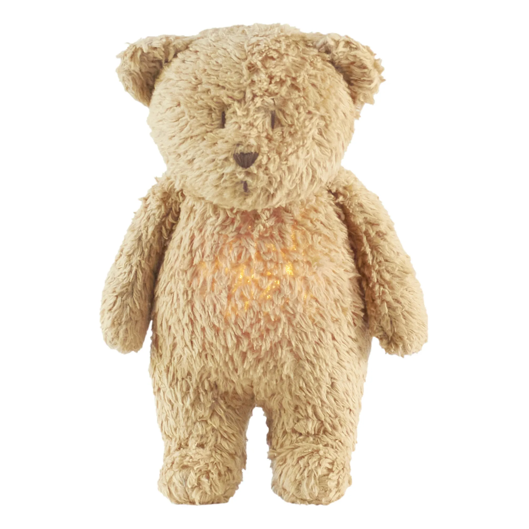 Peluche Ourson veilleuse musicale | Beige- Image produit n°0