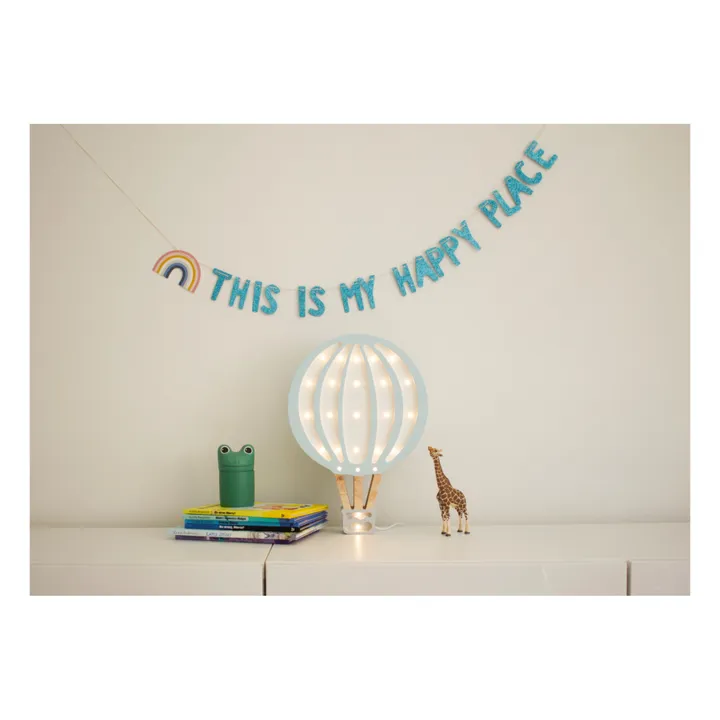 Lampe à poser Montgolfière | Bleu pâle- Image produit n°2