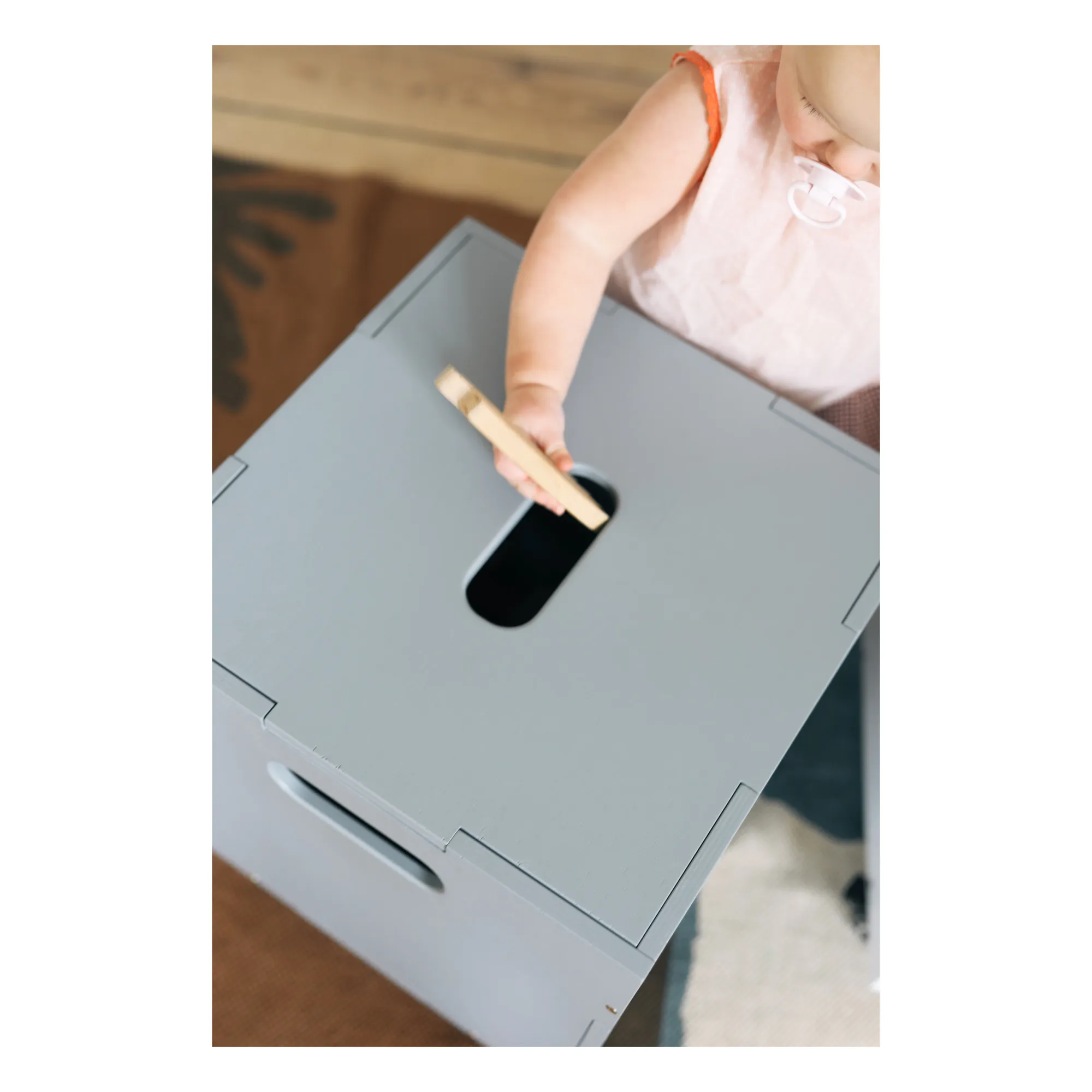 Cube de rangement | Gris- Image produit n°1