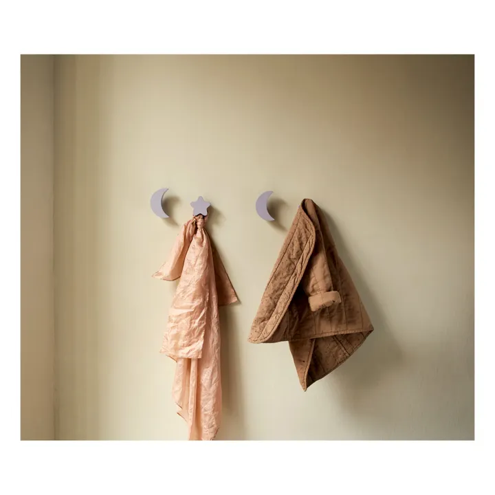 Patères Stars & Moons - Lot de 4 | Lilas- Image produit n°3