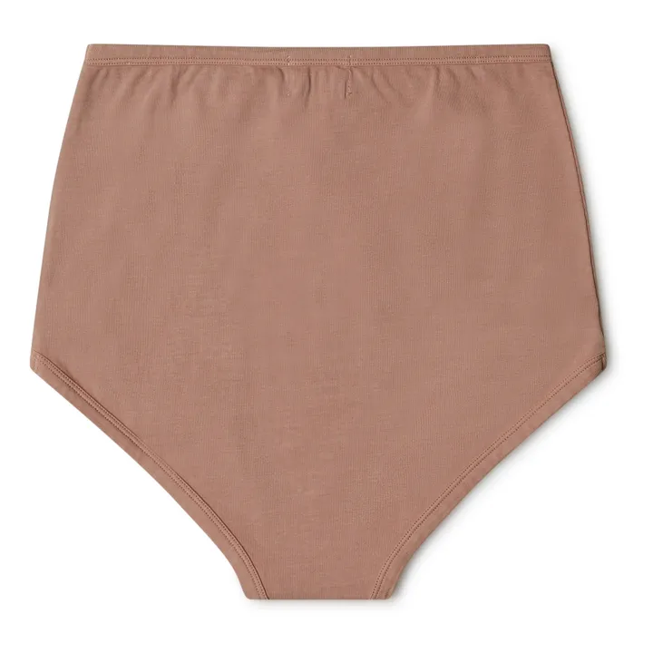 Braguitas de talle alto de algodón orgánico - Colección Mujer | Rosa- Imagen del producto n°4
