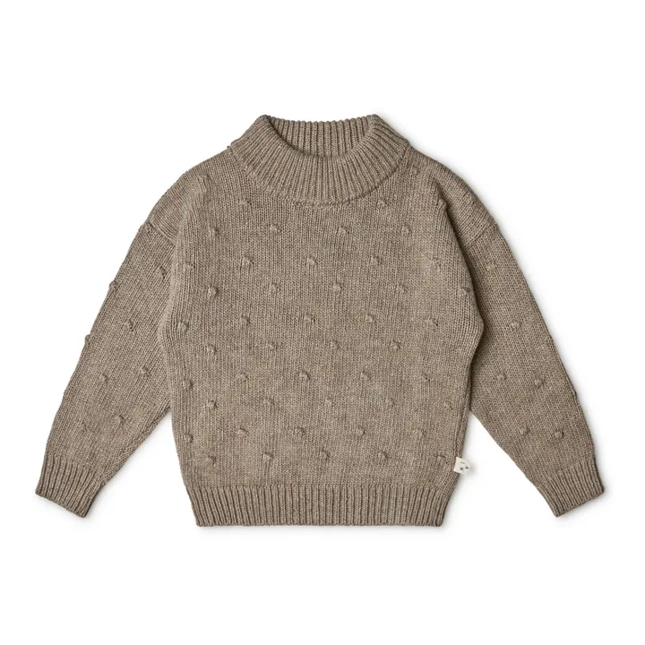 June Recycled Knit Jumper | Taupe brown- Product image n°0