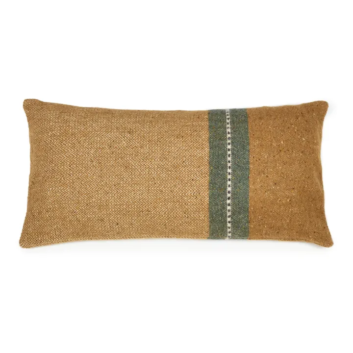Housse de coussin Montana en laine | Doré- Image produit n°0