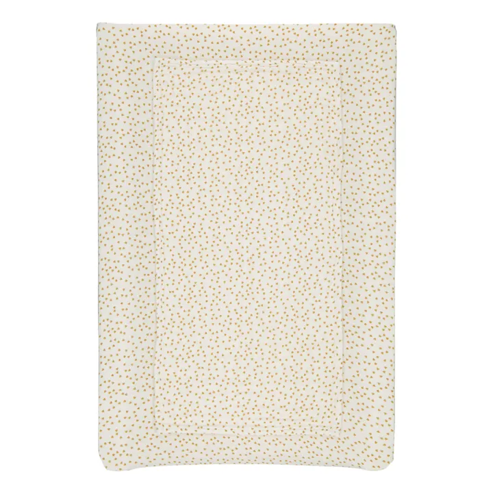 Funda de cambiador con mini corazones Fanny | Amarillo Mostaza- Imagen del producto n°0