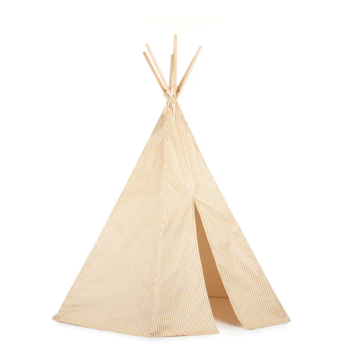 Tipi Arizona en twill de coton - Nobodinoz x Smallable | Doré- Image produit n°0