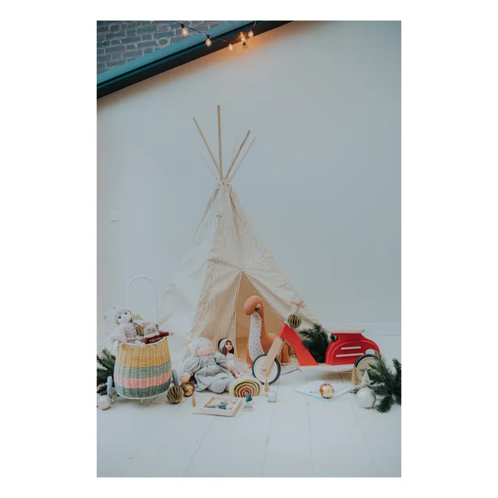 Tipi Arizona en twill de coton - Nobodinoz x Smallable | Doré- Image produit n°1