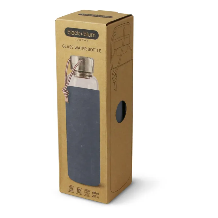 Gourde en verre borosilicate- 600 ml | Slate- Image produit n°1
