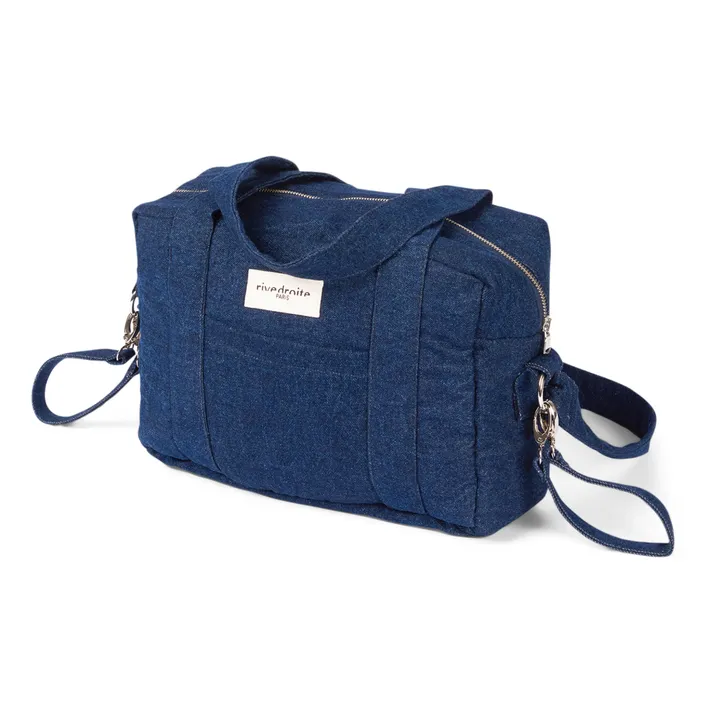 Sac à langer Mini Darcy en Denim Upcyclé | Denim brut- Image produit n°2