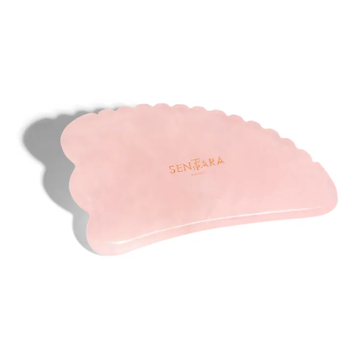 Gua Sha Zahnhorn Rosenquarz- Produktbild Nr. 0