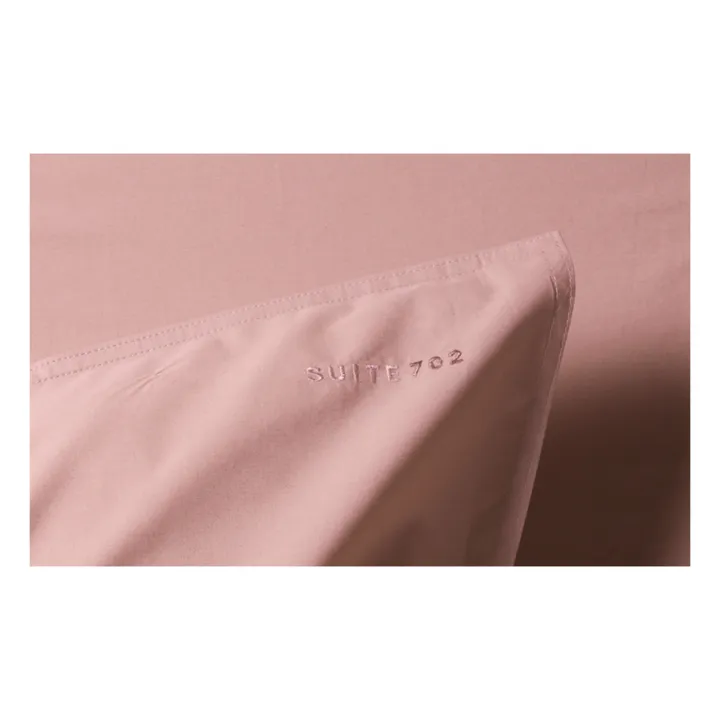 Taie d'oreiller en percale organique | Rose poudré- Image produit n°1