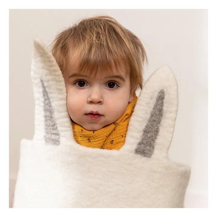 Corbeille Pasu Lapin en feutre- Image produit n°1