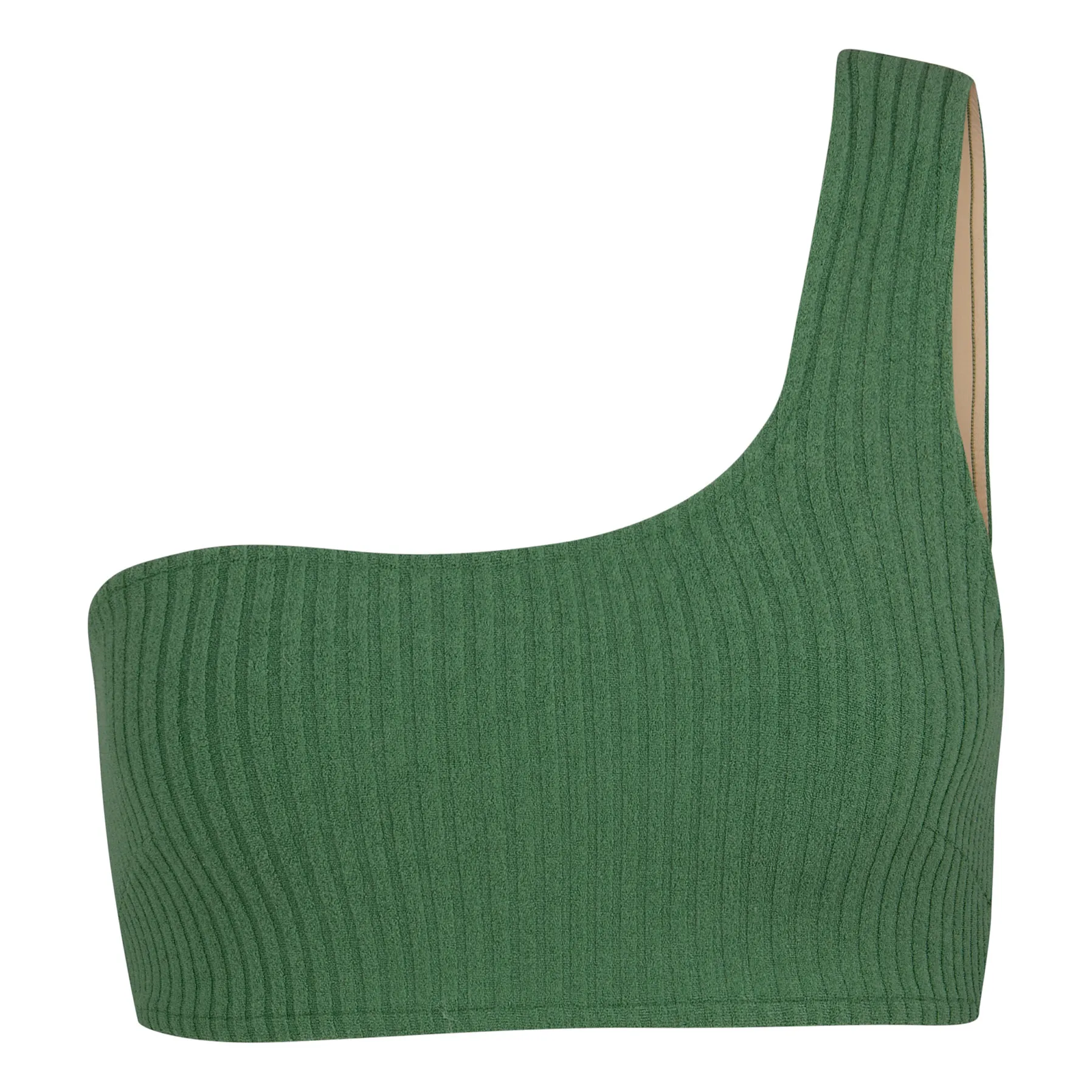 Zulu Zephyr Forest Terry Cloth Bikini Top Green Smallable