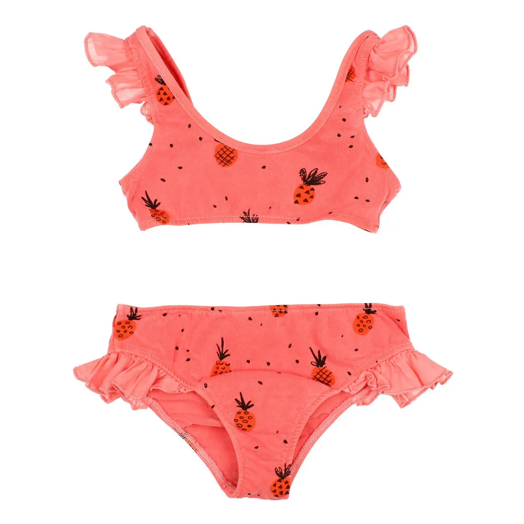 B Ho Organic Cotton Pineapple Bikini Coral Smallable